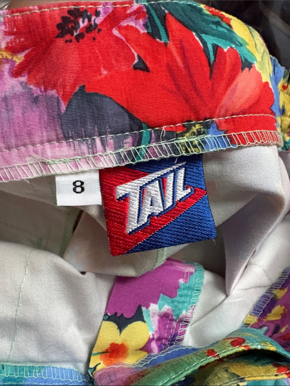 Vintage Men’s Pleated Shorts Vibrant Funky Colorful Floral Geometric Print 28 - Picture 4 of 10